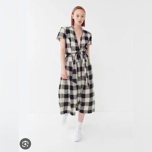 Urban Outfitters + Natalie belted linen shirt dress